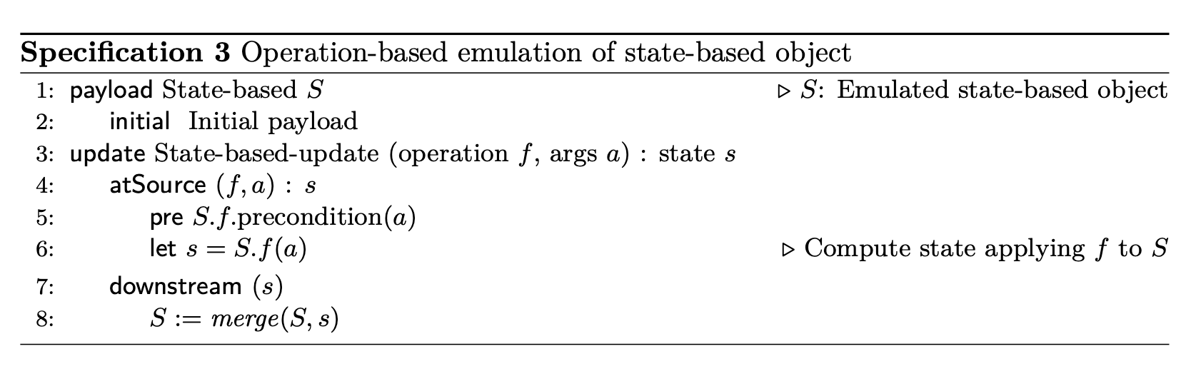 spec Op based Emulate State based